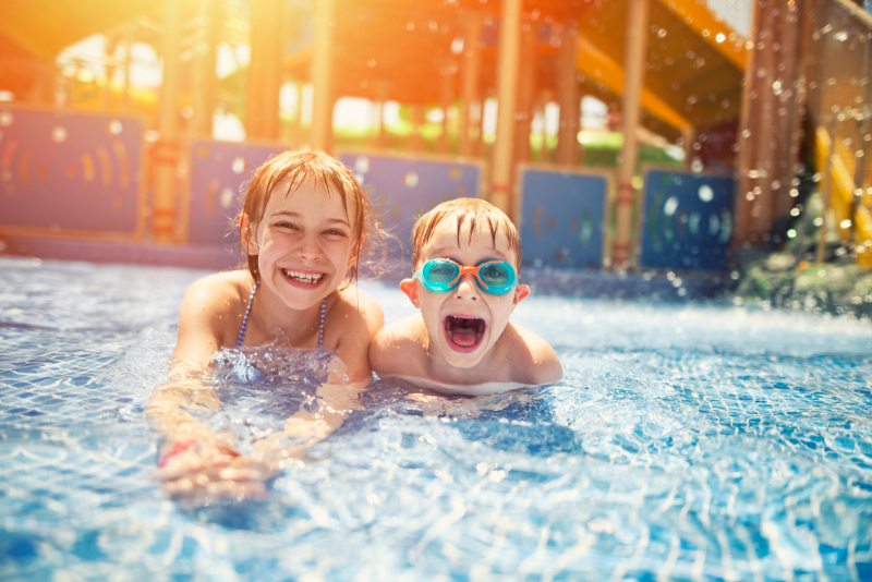 Kids enjoying a water park in Kirkwood, MO