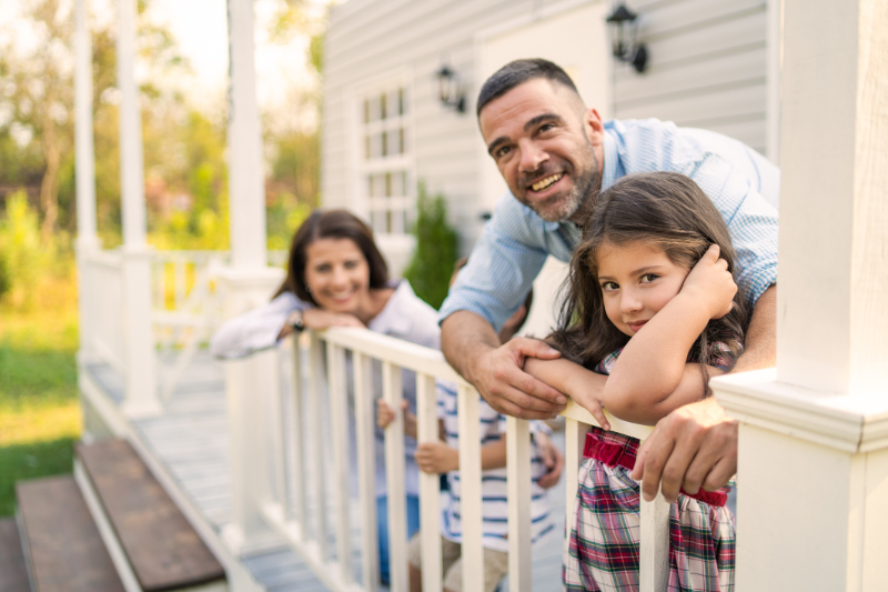 Happy Family in their Kirkwood MO Home